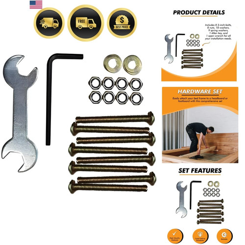 Bed frame hardware set - hardware,